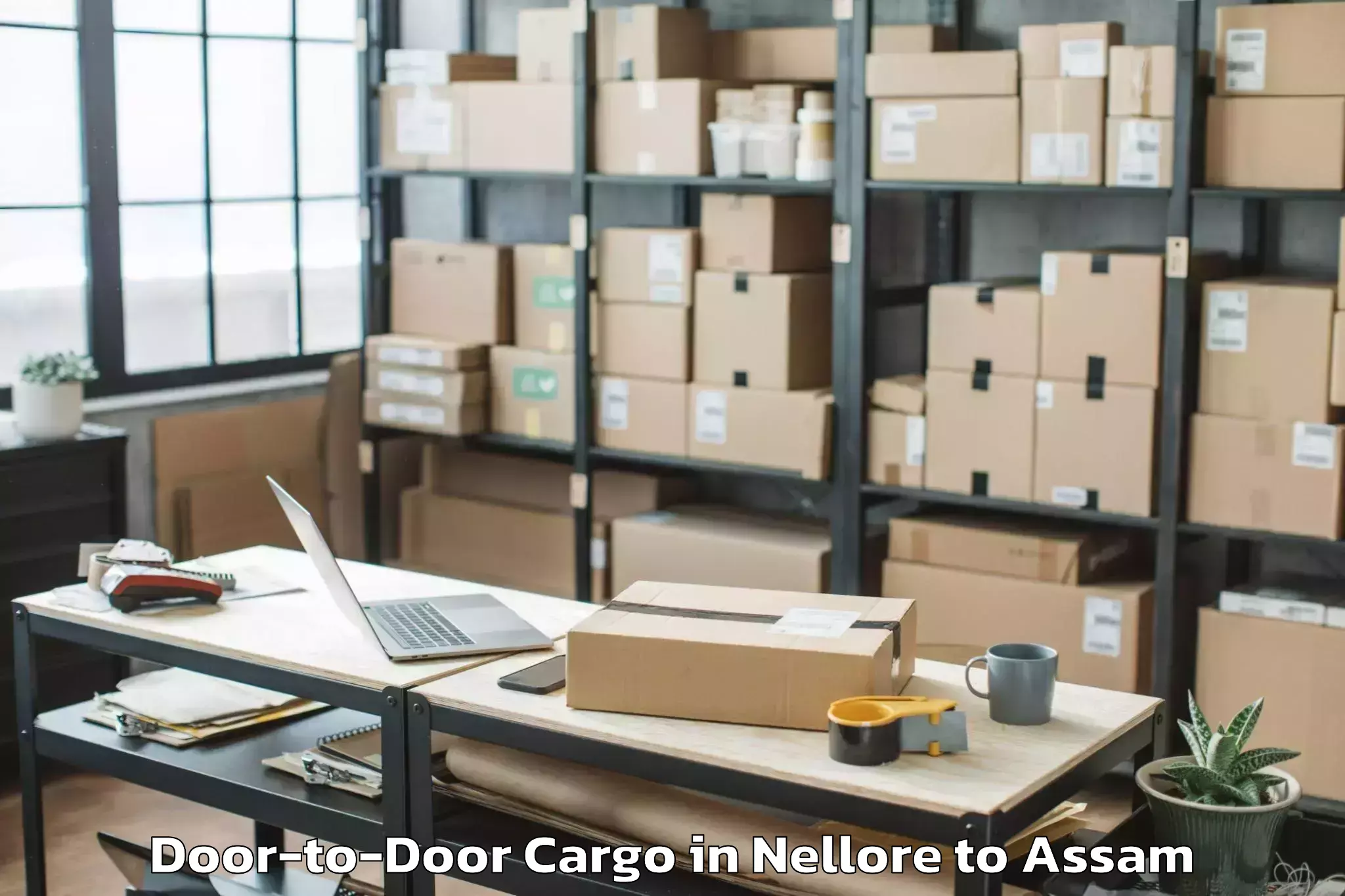 Easy Nellore to Titabar Door To Door Cargo Booking